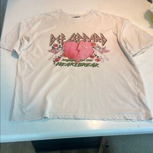 Cotton On White Graphic Boxy Tee with Green Print, Women’s size M, NW/OT
